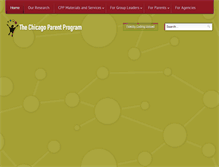 Tablet Screenshot of chicagoparentprogram.org
